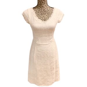Rebecca Taylor woven cream dress size 6